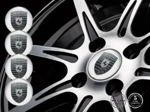 Porsche Adesivi Cerchio Auto Loghi Cupola Lusso